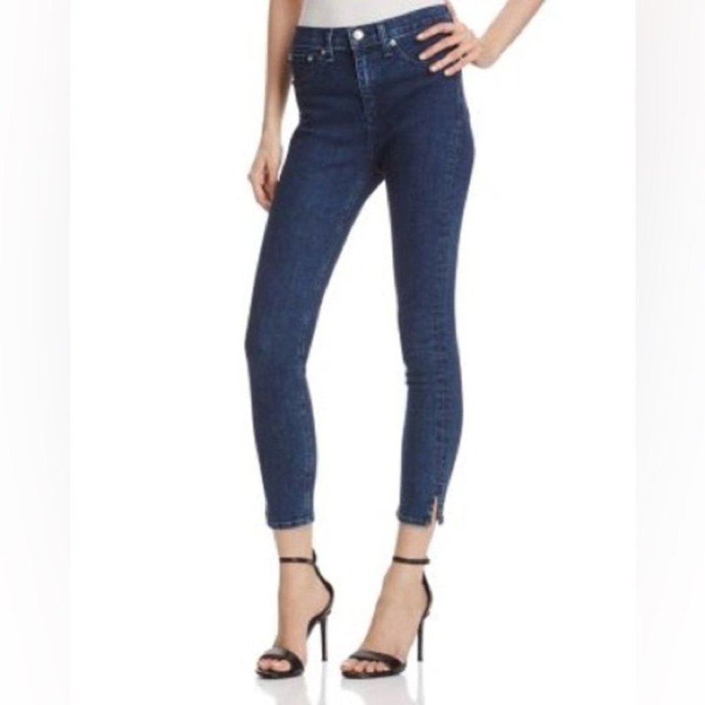 Rag & Bone 10 inch Skinny Capri Dark Paz Jeans